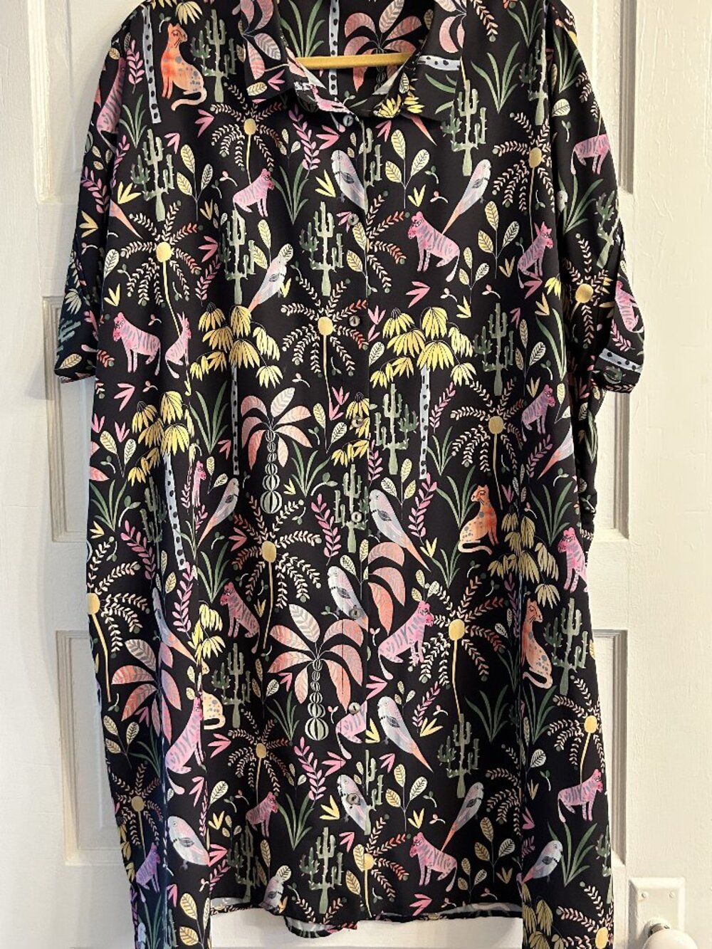 Little Party Dress "Wild Safari" Button-Up Shirt Dress – Size AU 20 / US 16